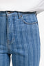 Veronica Beard Blue Striped Wide Leg Jeans Size 27