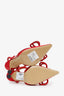 Mach & Mach Red Glitter Crystal Bow Heels Size 37