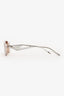 Prada Beige/Translucent Rectangular Sunglasses