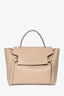 Celine Beige Grained Leather Micro Belt Bag with Strap