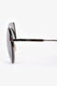 Fendi Black/Silver Mirrored Round Tinted Sunglasses