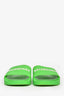 Balenciaga Neon Green Logo Pool Slides Size 8