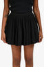 Red Valentino Black Pleated Mini Skort Size 38