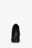 Saint Laurent Black Grained Leather Large Envelope Shoulder Bag