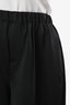Issey Miyake Black Long Zipper Pull Elastic Waistband Single Pleat Shorts Size 2