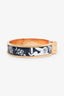 Hermès Black/Yellow Gold Animal Charnière Hinged Bracelet
