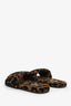 Tom Ford Brown Logo Leopard-print Harrison Slides Size 11 Mens