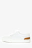Hermès White Leather 'Deep' Sneaker Size 37.5