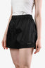 Prada 2020 Black Re-Nylon Triangle Logo Shorts Size 38