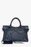 Balenciaga 2016 Navy Lambskin Medium Le City Bag