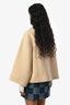 Gucci Cream Wool Soft Tweed Boucle Short Utility Jacket Size 42