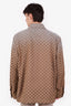 Gucci Beige GG Canvas Crystals Embroidered Jacket Size 54 Mens