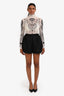 Prada 2021 Black Re-Nylon Logo Plaque Shorts Size 36
