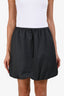 Samsoe Samsoe Grey Wool Blend Drawstring Saroko Mini Skirt Size S