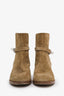 Hermès Brown Suede Frenchie 50 Ankle Boots Size 37