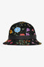Gucci Black Flora Cotton Bucket Hat Size M