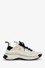 Pre-Loved Chanel™ White/Yellow Interlocking CC Logo Leather Sneakers Size 40.5