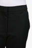 Stella McCartney Black Wool Pleated Flare Trousers Size 44