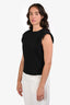 Reformation Black Shoulder Padded Sleeveless Top Size M