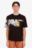 Hermès Black Cotton Pattern T-Shirt Size L Mens