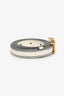 Christian Dior Cream Leather J'adior Skinny Belt Size 90