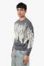 Louis Vuitton 2020 Grey Wool Jacquard Studio Sweater Size XS Mens