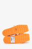 Bottega Veneta Orange Calf Leather Trim D'Orsay Espadrilles Size 36