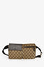 Gucci Beige/Dark Brown GG Supreme Canvas Belt Bag