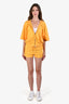 Hermès Orange Zip Up Hoodie + Shorts Set Size 38 & 36
