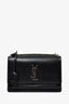 Saint Laurent 2017 Black Smooth Leather Medium Sunset Bag