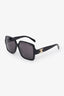 Celine Black Logo Square Frame Sunglasses GHW