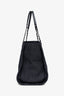 Pre-Loved Chanel™ 2017 18 Navy Denim Small Deuville Tote
