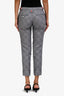 Thom Browne Grey Tonal Check Pattern Trousers Size 0