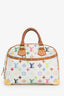 Louis Vuitton x Takashi Murakami White Multicolour Top Handle Bag