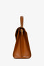 Saint Laurent Cream/Brown Canvas Leather-Trimmed Medium 'Cassandra' Crossbody