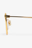 Gentle Monster Gold/Pink Aviator Sunglasses