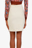 Moschino Couture Cream Wool Midi Skirt Size 12