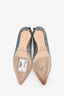 Jimmy Choo Blue Silver Ombre Coarse Glitter 'Romy 60' Pumps Size 41.5
