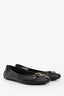 Louis Vuitton Black Leather Dauphine Ballet Flats Size 38.5