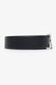 Pre-loved Chanel™ Black/Burgundy Leather Reversible CC Belt Size 75