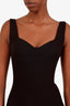 Alex Perry Black Sweetheart Neck Midi Dress Estimated Size 4