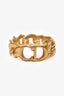 Bague chaîne dorée « CD » Christian Dior, taille M