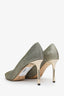 Jimmy Choo Gold Glitter Pointed Toe Heels Size 39