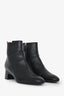 Hermès Black Leather Novita 60 Ankle Boots Size 37