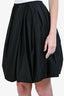 Jason Wu Black Satin Silk Lined Puffy Mini Skirt Size 2