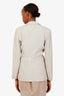 The Row Beige Belted Single-Breasted Blazer Size 4
