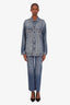 Maje Blue Wide Leg Blue Jeans Size 34