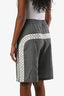 Short Louis Vuitton 2022 gris Damier Azur détaillé taille XS