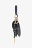 Christian Dior Blue Oblique Jacquard Saddle Mini Bag with Strap
