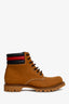 Gucci 2017 Brown Nubuck Sylvie Web Accent Suede Hiking Boots Size 9.5 Men's